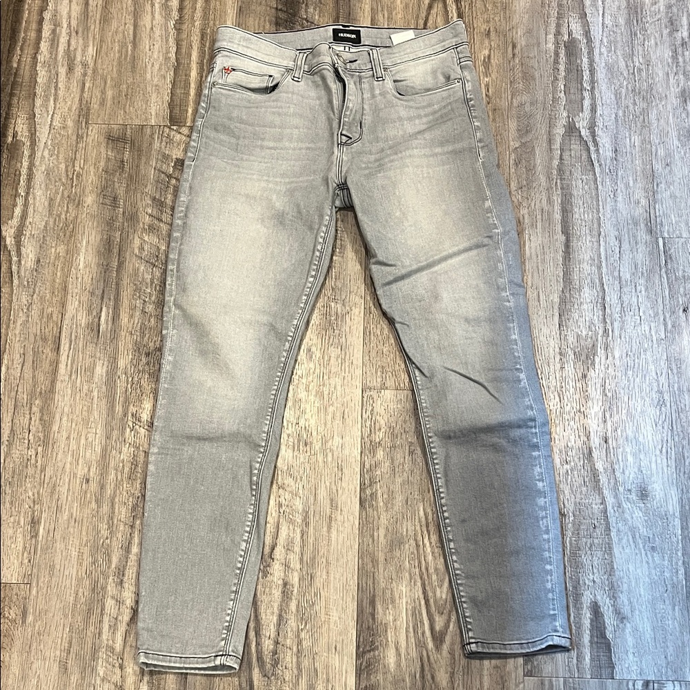 Hudson Jeans Light Gray Skinny Jeans